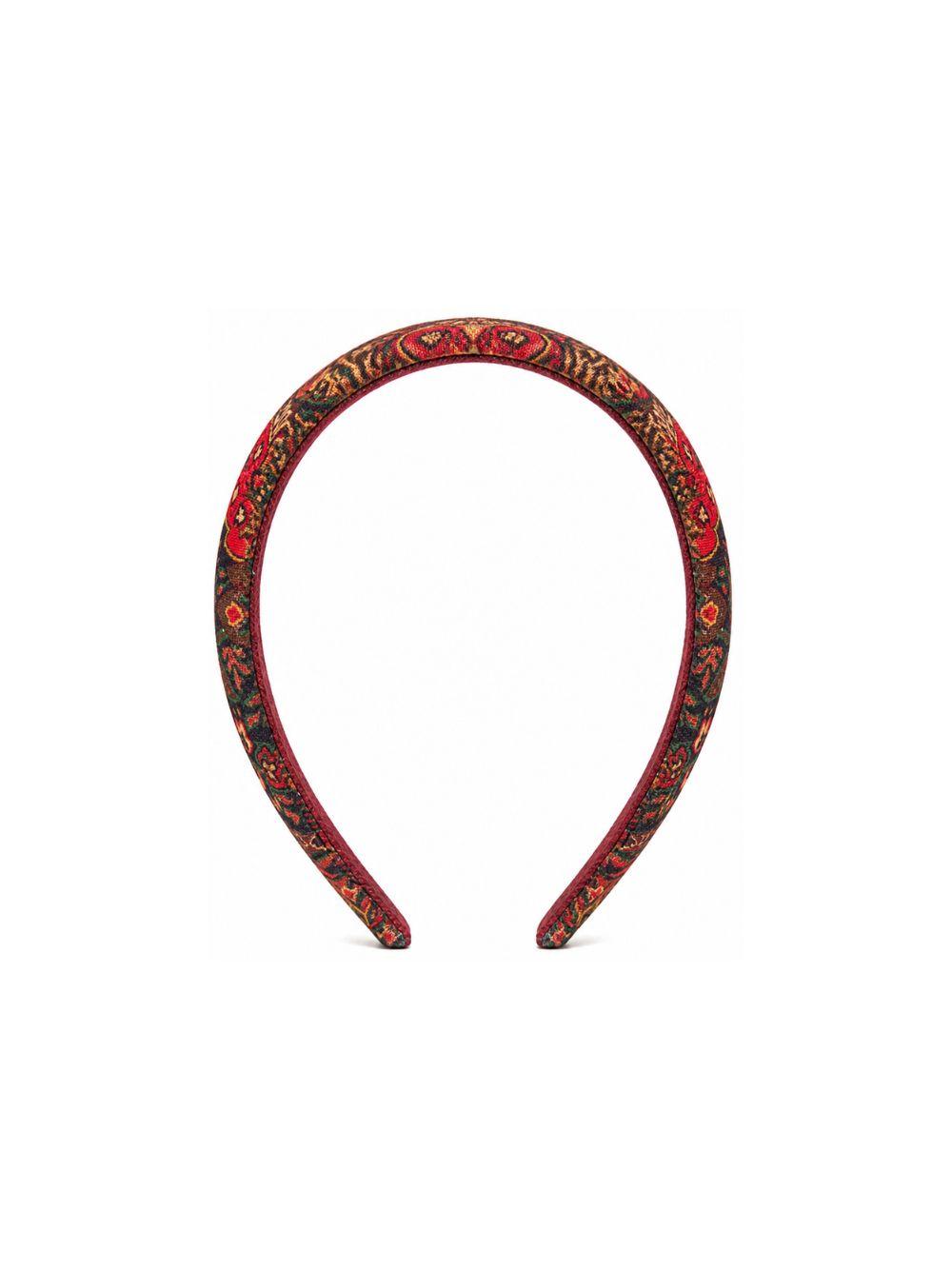 Cerchietto per capelli per bambina Etro Kids rosso con stampa Paisley GZ0A14 P0632 418MC ETRO KIDS 