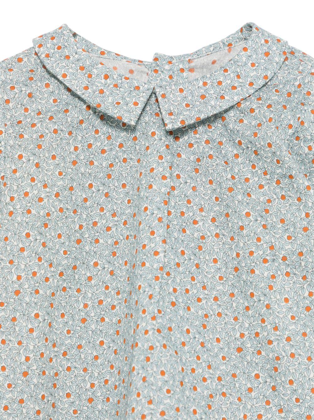 Blusa Florent per neonata Bonpoint azzurro con colletto rotondo S05OSHW00002 565B BONPOINT 