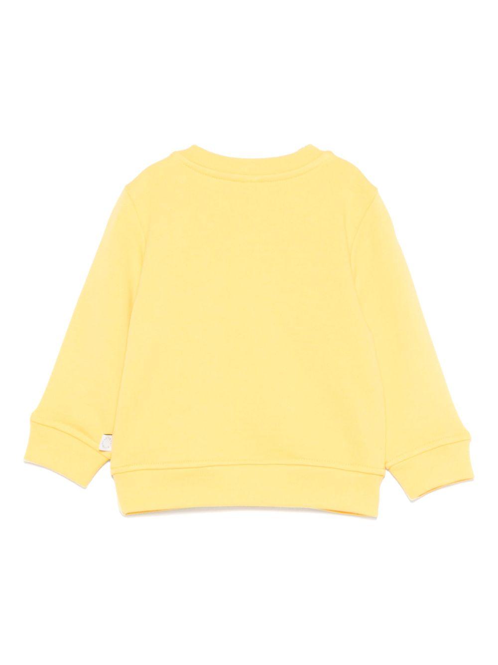 Felpa per neonato Stella McCartney Kids giallo con stampa grafica cartoon TX4530 Z3059 248 STELLA McCARTNEY KIDS 