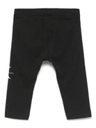 Leggings con monogramma per neonata Calvin Klein Kids nero con stampa sulla gamba IN0IN00081 BEH CALVIN KLEIN KIDS 