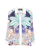 Camicia per bambino Just Cavalli Kids multicolore con colletto classico JBP26072CA INDIA D.MN ROBERTO CAVALLI KIDS 