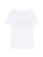 T-shirt per bambino John Richmond Junior bianca con dettaglio logo RBP26042TS WHITE JOHN RICHMOND KIDS 