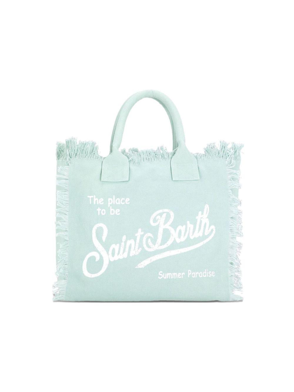Borsa Vanity MC2 Saint Barth verde salvia con stampa logo sul davanti VANI001 00160L MC2 ST. BARTH KIDS 