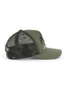 Cappello per bambino Amiri Kids verde con ossa ricamate sul davanti ACSAHE1001 329 AMIRI KIDS 