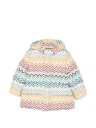 Piumino per bambino Missoni Kids multicolore con stampa a zigzag MZ2H17 N0442 960MC MISSONI KIDS 