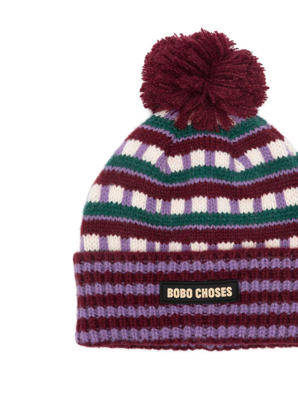 Cappello per bambina Bobo Choses multicolore con pompon B225AI039 511 BOBO CHOSES KIDS 