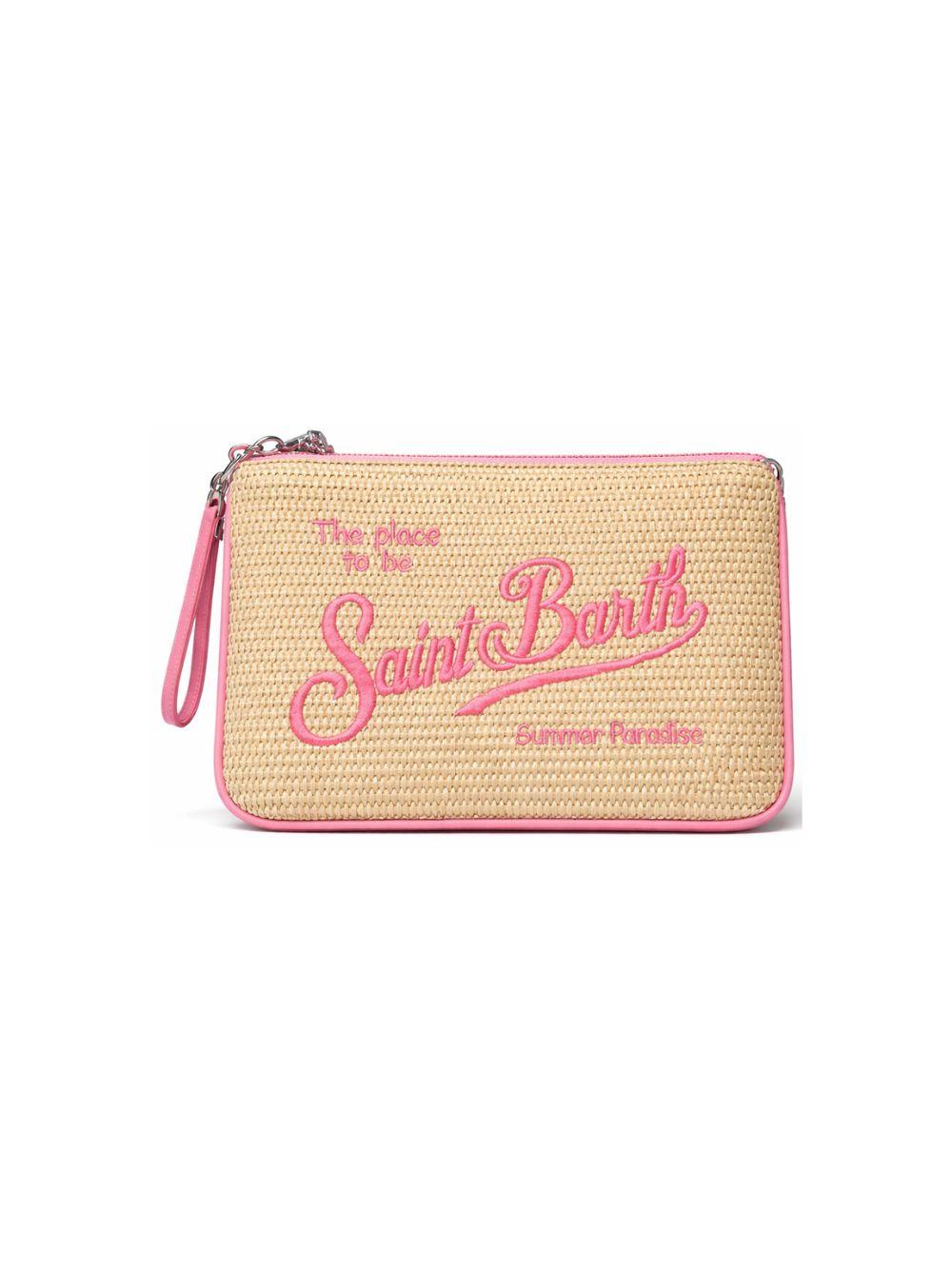 Pochette Parisienne MC2 Saint Barth beige in rafia PAR0021 00415L MC2 ST. BARTH KIDS 