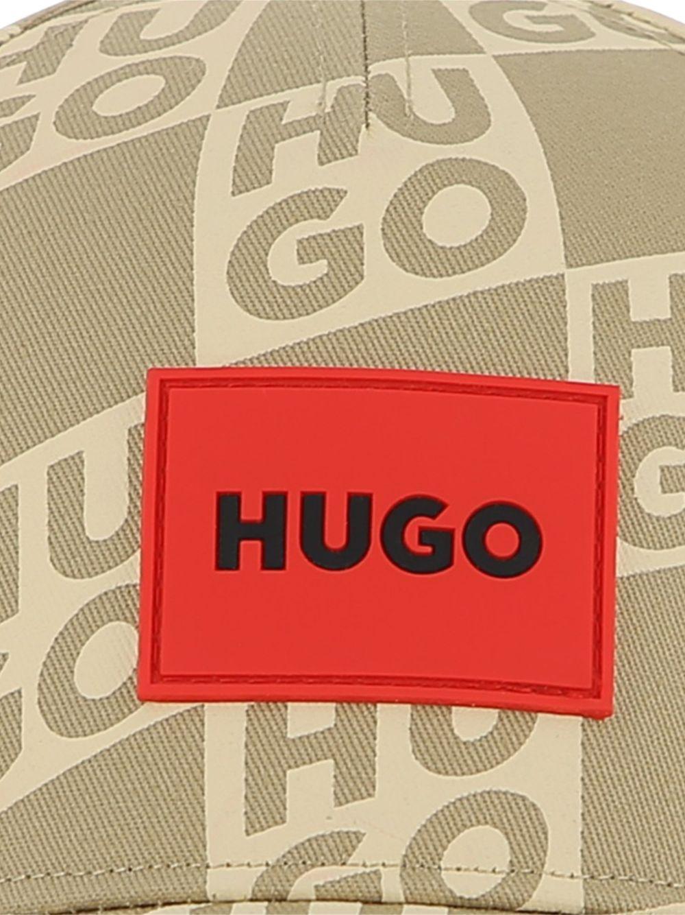 Cappello per bambino Hugo Kids marrone chiaro con cinturino regolabile G01168 23B Hugo 