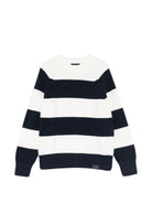 Maglione per bambino Paul & Shark Junior multicolore con design a righe WUW001LHE85 86611 PAUL & SHARK KIDS 