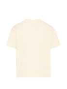 T-shirt per bambina Palm Angels Kids beige con stampa Teddy sul davanti PGAA002S26JER001 002 PALM ANGELS KIDS 