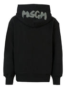 Felpa per bambino MSGM Kids nero con cappuccio e zip F5MSJUZH002 110 MSGM KIDS 
