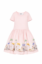 Abito per bambina Molo rosa con stampa grafica animali 2S26E102 5228 MOLO KIDS 