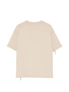 T-shirt per bambini MSGM Kids beige con dettaglio logo S6MSJUTH136 092 MSGM KIDS 