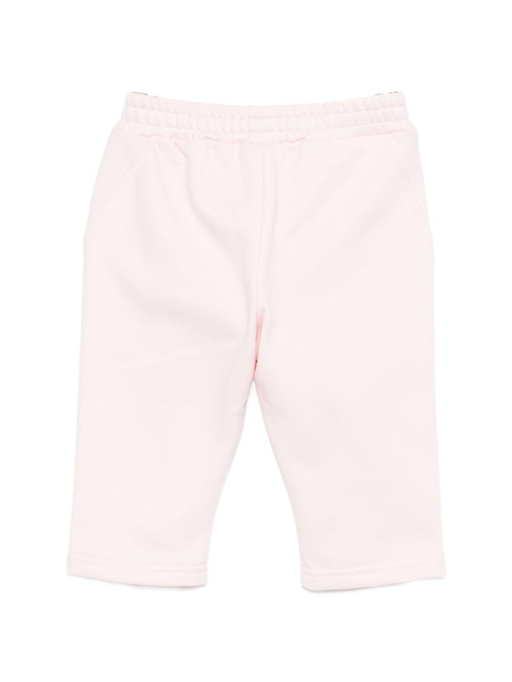 Pantaloni da neonata Givenchy Kids rosa con dettaglio logo H31168 44Z GIVENCHY KIDS 