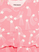 Abito per neonata Mini Rodini rosa con stampa stelle all-over 26250104NB PINK MINI RODINI KIDS 