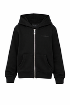 Felpa per bambino John Richmond Junior nera con cappuccio RBP26001FE BLACK JOHN RICHMOND KIDS 