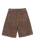 Shorts per bambina Il Gufo marrone in velluto a coste A25GPB0003V6022 183 IL GUFO 