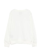 Felpa per bambino TRUSSARDI JUNIOR bianca con dettaglio logo TBP26070FE OFF-WHITE TRUSSARDI KIDS 