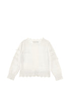Cardigan per neonata Monnalisa Kids bianco con dettaglio fiocco 37H800 8060 0001 MONNALISA KIDS 