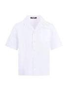 Camicia per bambino Balmain Kids bianca con taschino sul davanti BY5P41 P0562 100 BALMAIN KIDS 