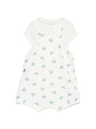 Set t-shirt e salopette per neonato Petit Bateau bianco con stampa animali all-over A0FMJ 01 PETIT BATEAU KIDS 