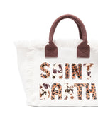 Borsa tote Colette MC2 Saint Barth bianca con applicazione con lettere COL0001 00326L MC2 ST. BARTH KIDS 