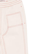 Pantaloni per bambino Bobo Choses beige con tasche posteriori B126AC094 199 BOBO CHOSES KIDS 