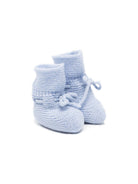 Scarpine primi passi per neonato Paz Rodriguez azzurre con fiocco 018-22507 801 PaZ RODRIGUEZ KIDS 