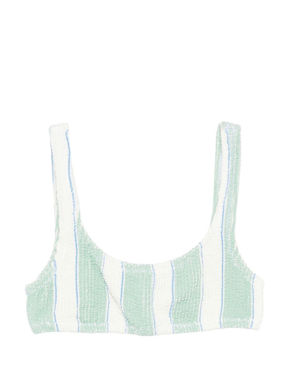 Bikini Baker W MC2 Saint Barth Kids verde a righe BAK0002 03813L MC2 ST. BARTH KIDS 