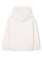 Felpa per bambina Lanvin Enfant bianco con cappuccio classico e applicazione logo N30200 155 LANVIN 
