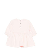 Abito per neonata Balmain Kids rosa con logo sul davanti BZ1050 Z3183 508NE BALMAIN KIDS 