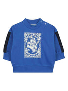 Set tuta sportiva per neonato Kenzo Kids blu con design stampa K61291 871 KENZO KIDS 