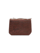 Pochette Aline MC2 Saint Barth marrone con strass ALI0032 09241L MC2 ST. BARTH KIDS 