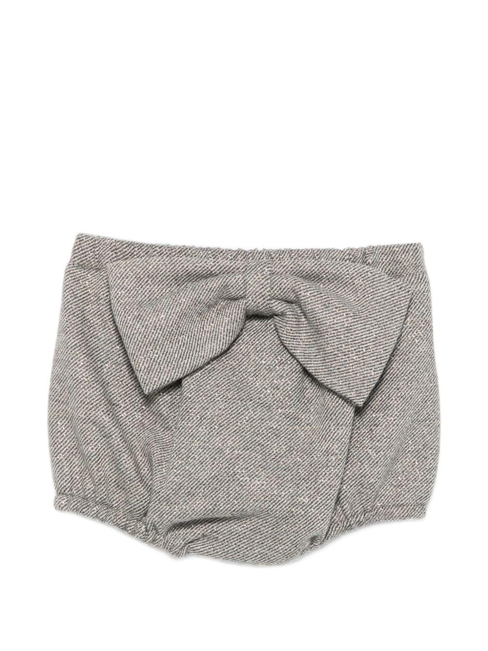 Shorts per neonata Douuod Kids grigi con dettaglio fiocco DZ6049 E0246 808OR DOUUOD KIDS 