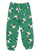 Pantaloni per bambino Bobo Choses verdi con stampa oca B225AC065 311 BOBO CHOSES 