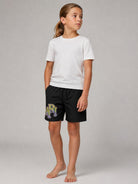 Costume per bambino Amiri Kids nero con stampa logo sul davanti ACBOSW1003 001 AMIRI KIDS 