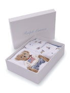Set tutina bavaglino e cappellino per neonato Polo Ralph Lauren Kids bianco con stampa Teddy Bear 320P00760 001 Ralph Lauren kids 