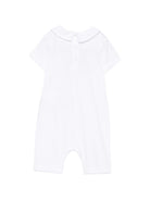 Tutina per neonati Moschino Kids bianca con colletto alla Peter Pan MNY03YLAA03 10101 MOSCHINO KIDS 