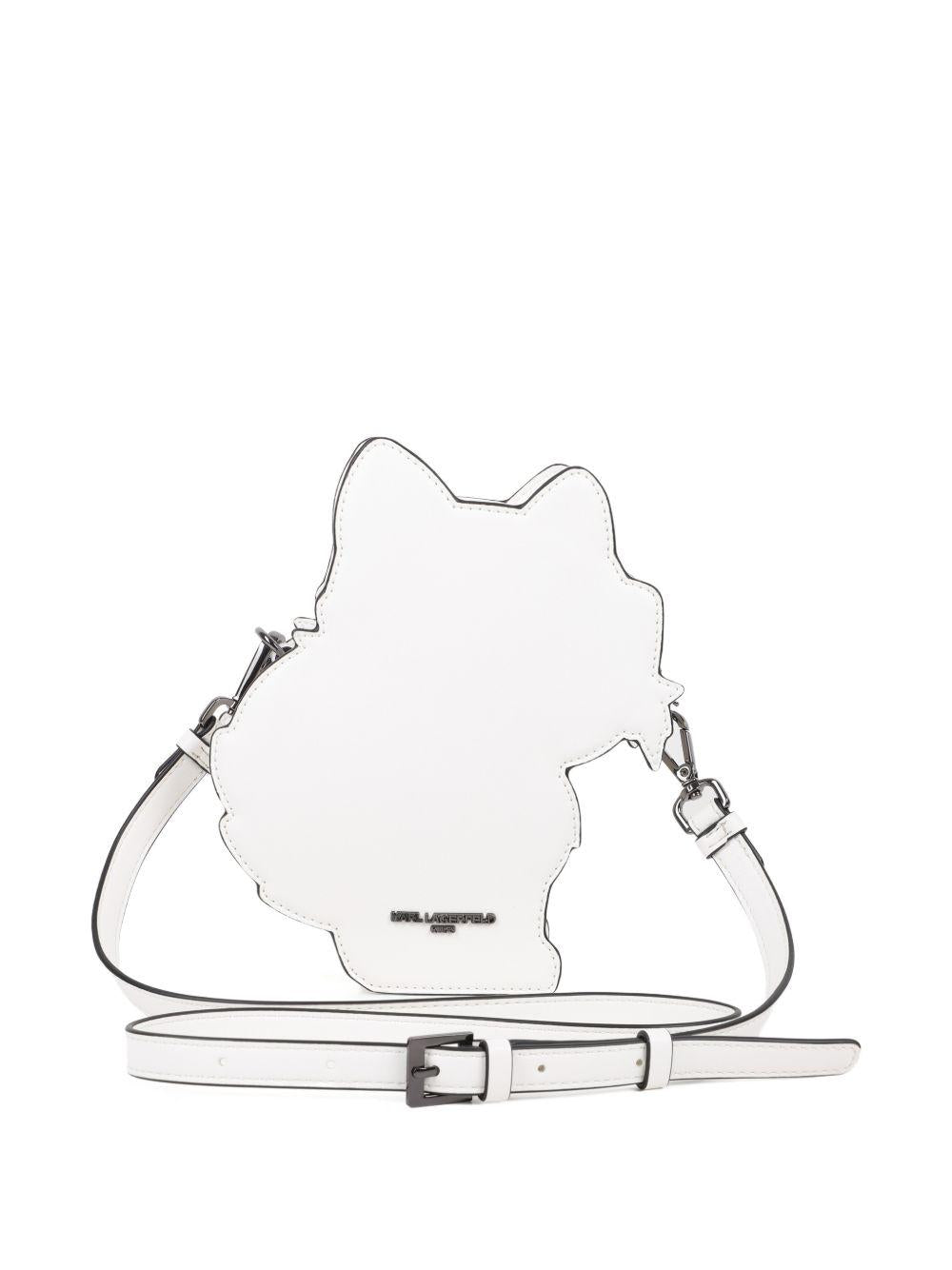 Borsa per bambina Karl Lagerfeld Kids bianca a forma di Choupette Z31210 10P KARL LAGERFELD KIDS 