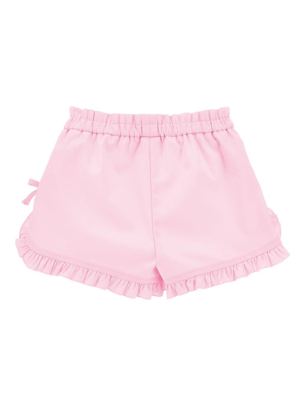 Shorts per neonata Monnalisa rosa con dettaglio fiocco 37G405 7301 0090 MONNALISA KIDS 