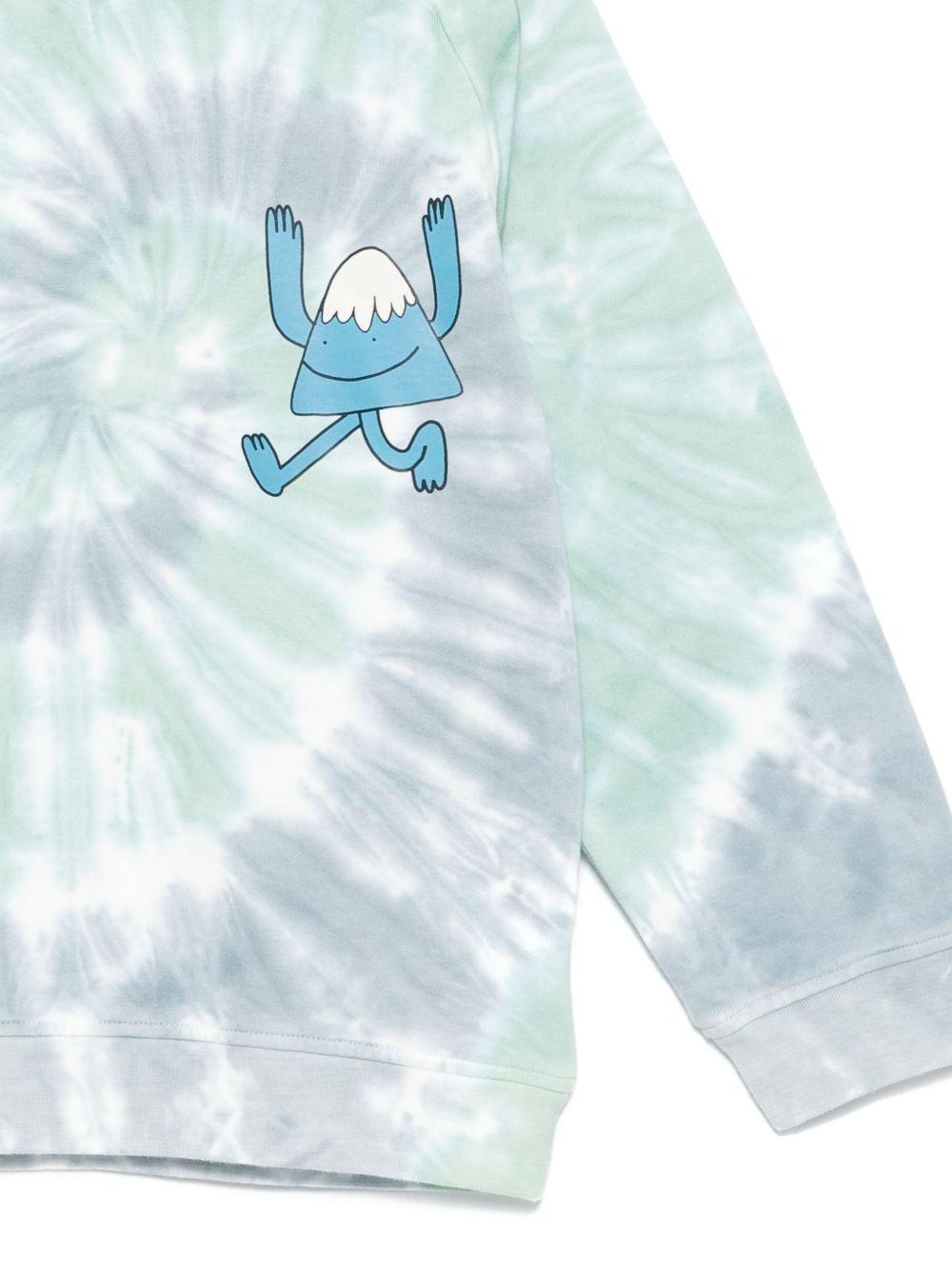 Felpa per bambino Stella McCartney Kids azzurro con stampa psichedelica TX4P90 Z3162 999 STELLA McCARTNEY KIDS 