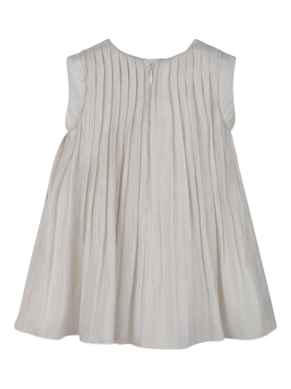 Abito per neonata Michael Kors Kids bianco plissettato R30551 Z99 MICHAEL KORS KIDS 