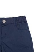 Shorts per neonato Moschino Kids blu con vita elasticizzata MNQ00RLLA10 40016 MOSCHINO KIDS 