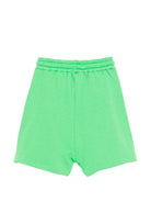 Shorts per bambino MSGM Kids verde con logo sul davanti S6MSJBBE235 MS006 MSGM KIDS 