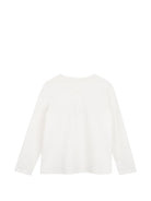 T-shirt per bambina Chloè Kids bianca con stampa logo sul davanti C21299 117 CHLOE' KIDS 