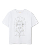 T-shirt per bambino Givenchy Kids bianco con stampa grafica sul davanti H30734 10P GIVENCHY KIDS 
