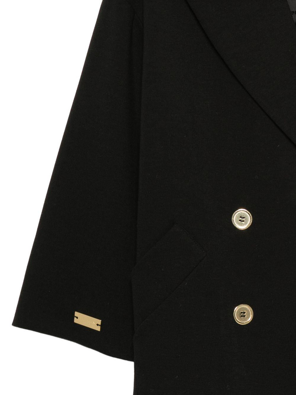 Giacca per bambino Balmain Kids nera con design doppiopetto BZ2A50 J0371 930OR BALMAIN KIDS 