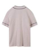T-shirt per bambino Givenchy kids beige con ricamo con logo sul davanti H30743 184 GIVENCHY KIDS 