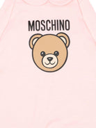 Tutina per neonata Moschino Kids rosa con stampa Teddy Bear MUY09OLCA40 50209 MOSCHINO KIDS 