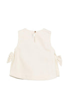 Blusa Veeri per bambina Donsje beige con dettaglio fiocchi 4115600 00133 DONSJE 